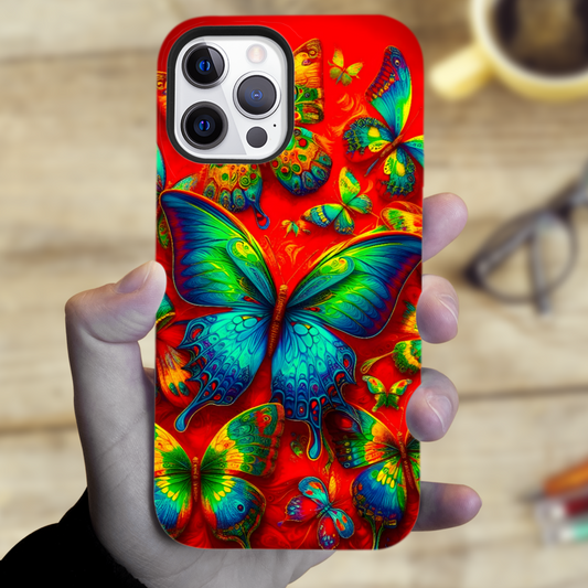 Butterfly BU1, MagSafe Tough iPhone Case, Full Wrap Technology, Crafted From Premium Polycarbonate, Unique Image...