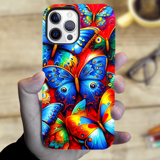 Butterfly BU2, MagSafe Tough iPhone Case, Full Wrap Technology, Crafted From Premium Polycarbonate, Unique Image...