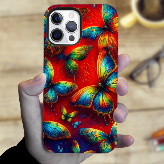 Butterfly BU3, MagSafe Tough iPhone Case, Full Wrap Technology, Crafted From Premium Polycarbonate, Unique Image...