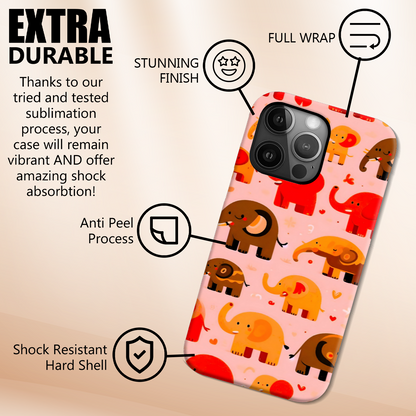 Elephant EP3, MagSafe Tough Phone Case, Full Wrap Technology, Crafted From Premium Polycarbonate, Unique Image...