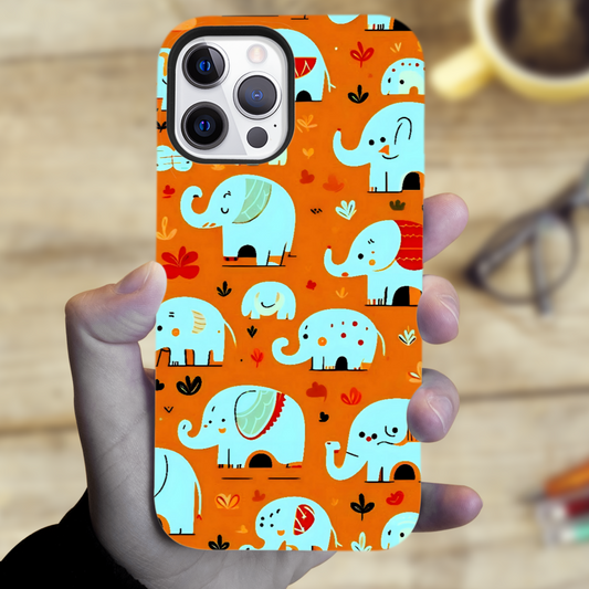 Elephant EP4, MagSafe Tough Phone Case, Full Wrap Technology, Crafted From Premium Polycarbonate, Unique Image...