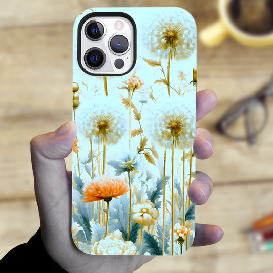 Dandelion DL1, MagSafe Tough Phone Case, Full Wrap Technology, Crafted From Premium Polycarbonate, Unique Image..