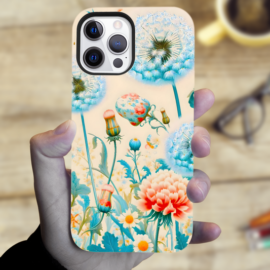 Dandelion DL2, MagSafe Tough Phone Case, Full Wrap Technology, Crafted From Premium Polycarbonate, Unique Image...
