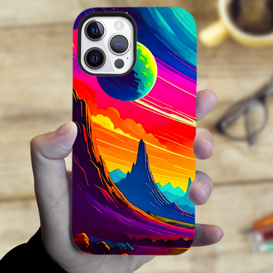 LunaScape LS1, MagSafe Tough iPhone Case, Full Wrap Technology, Crafted From Premium Polycarbonate, Unique Image...