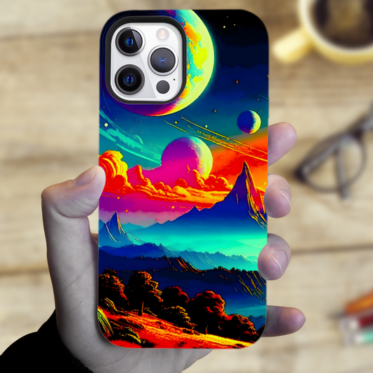 LunaScape LS2, MagSafe Tough iPhone Case, Full Wrap Technology, Crafted From Premium Polycarbonate, Unique Image...