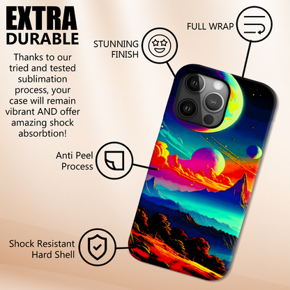 LunaScape LS2, MagSafe Tough iPhone Case, Full Wrap Technology, Crafted From Premium Polycarbonate, Unique Image...