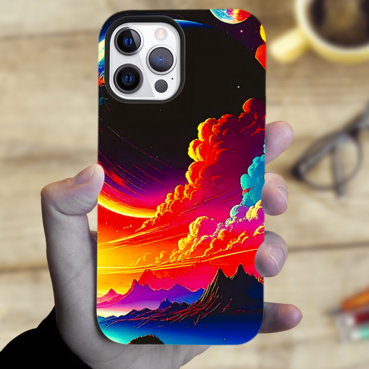 LunaScape LS3, MagSafe Tough iPhone Case, Full Wrap Technology, Crafted From Premium Polycarbonate, Unique Image...