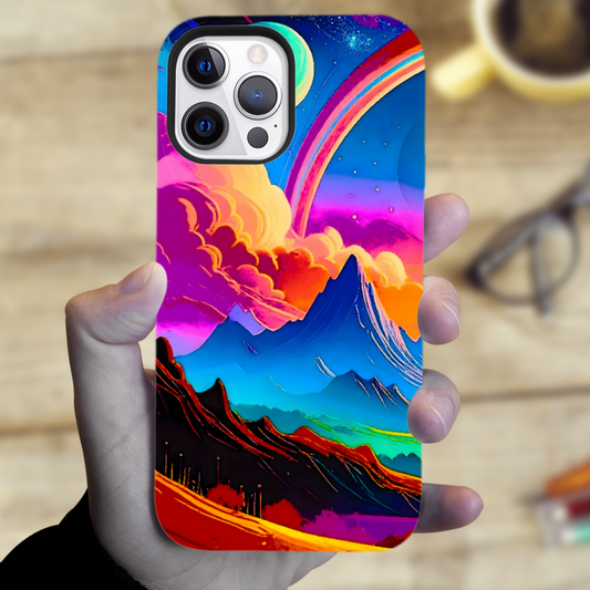 LunaScape LS4, MagSafe Tough iPhone Case, Full Wrap Technology, Crafted From Premium Polycarbonate, Unique Image...