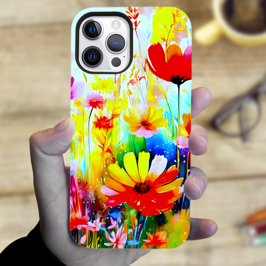 Wildflowers WF3, MagSafe Tough iPhone Case, Full Wrap Technology, Crafted From Premium Polycarbonate, Unique Image...