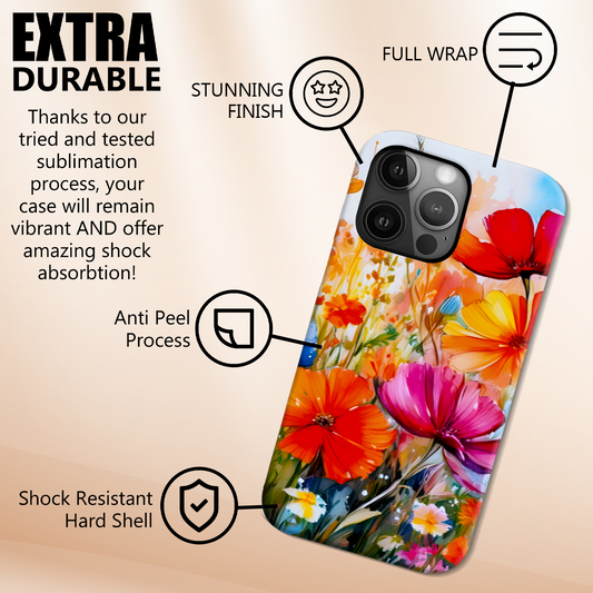 Wildflower WF4,  MagSafe Tough iPhone Case, Full Wrap Technology, Crafted From Premium Polycarbonate, Unique Image...