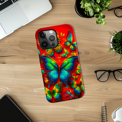 Butterfly 1, Slim Phone Case, Full Wrap Technology, Crafted From Premium Polycarbonate, Unique Image...