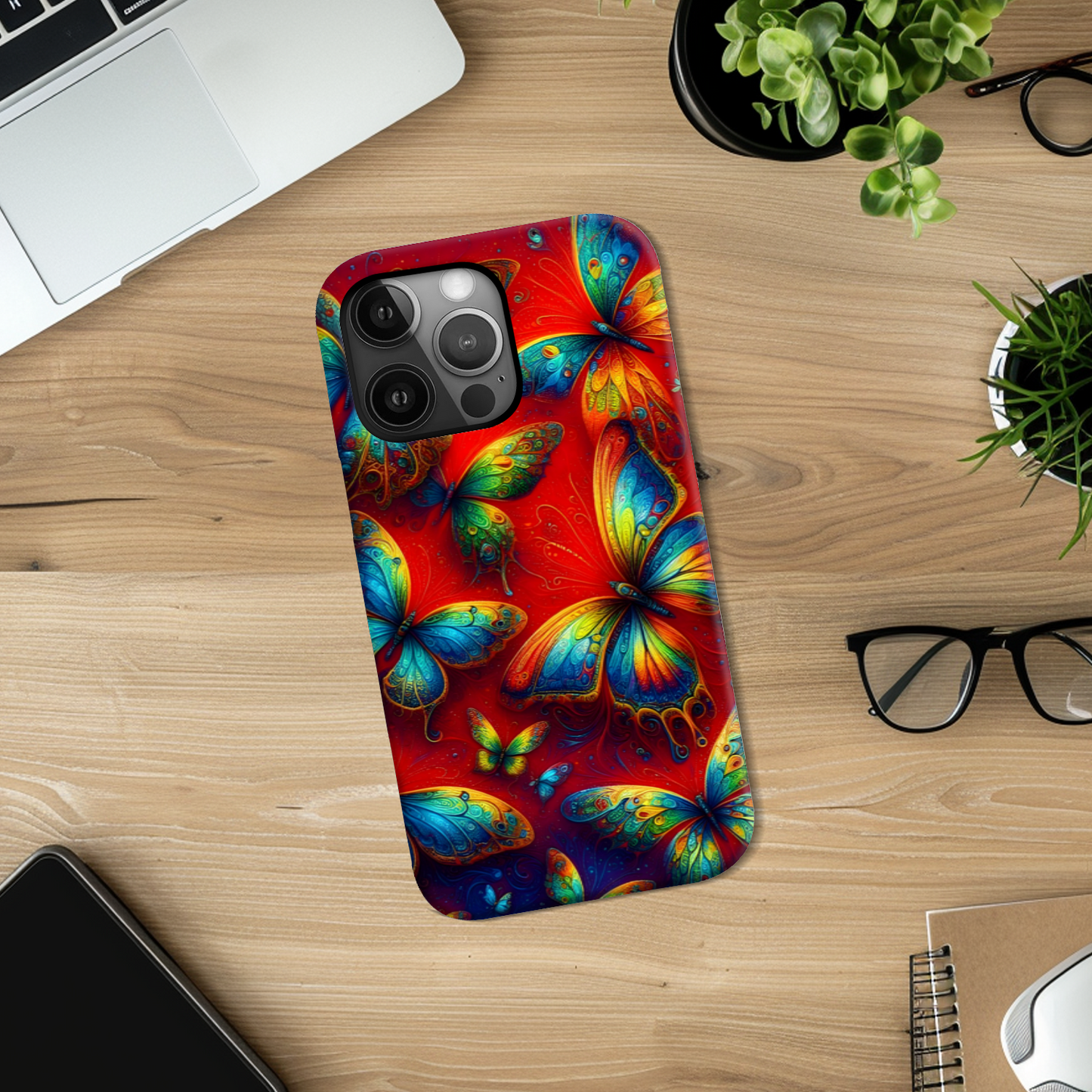 Butterfly 3, Slim Phone Case, Full Wrap Technology, Crafted From Premium Polycarbonate, Unique Image...