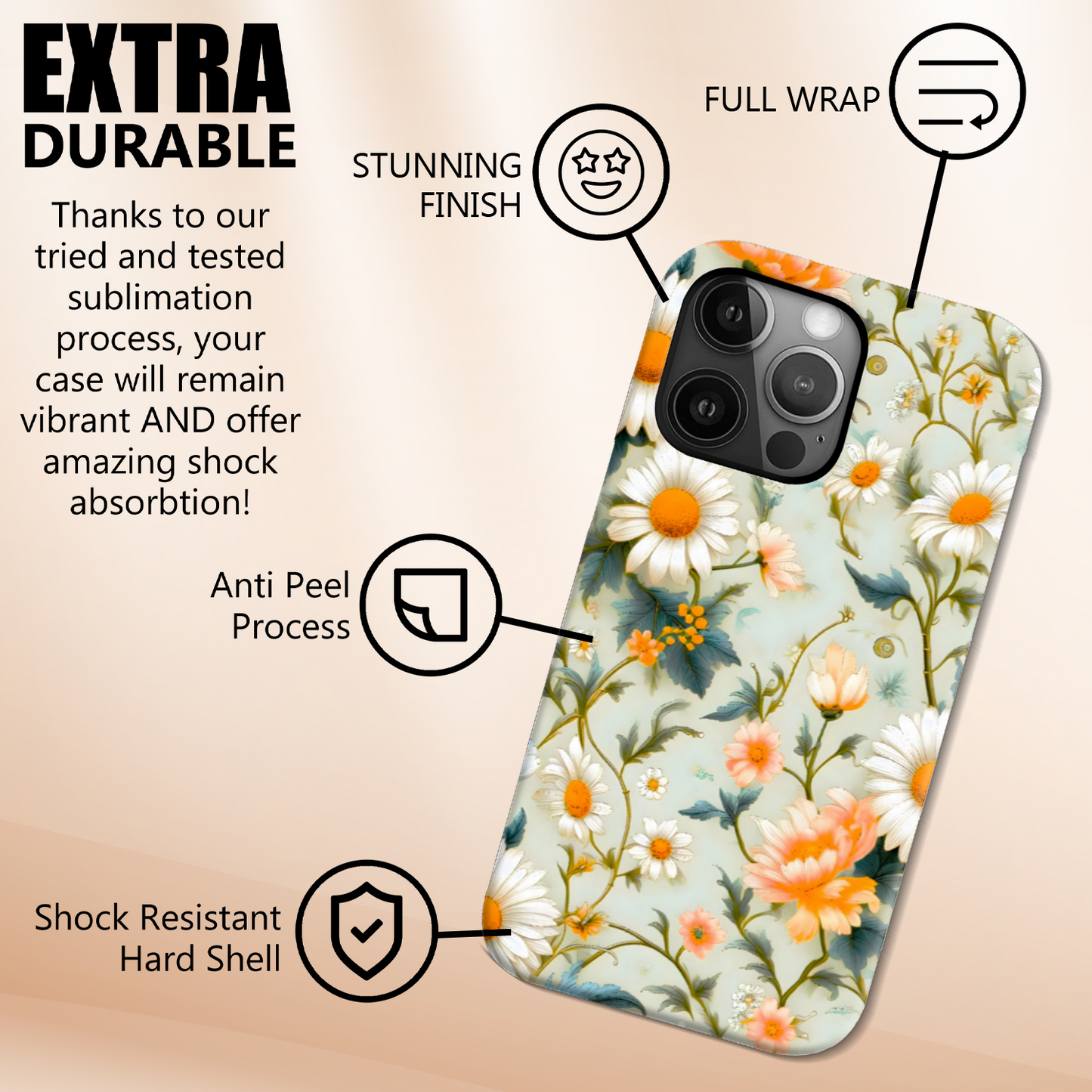 Daisy DS1, Slim Phone Case, Full Wrap Technology, Crafted From Premium Polycarbonate, Unique Image...