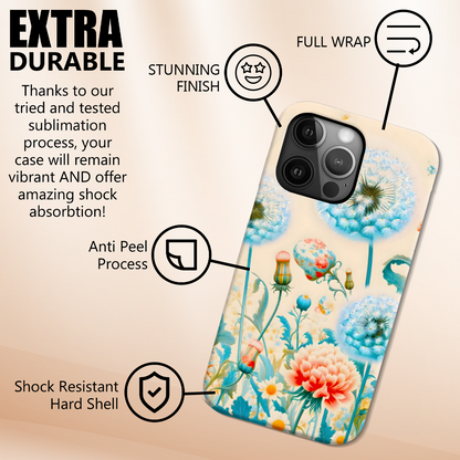 Dandelion DL2, Slim Phone Case, Full Wrap Technology, Crafted From Premium Polycarbonate, Unique Image...