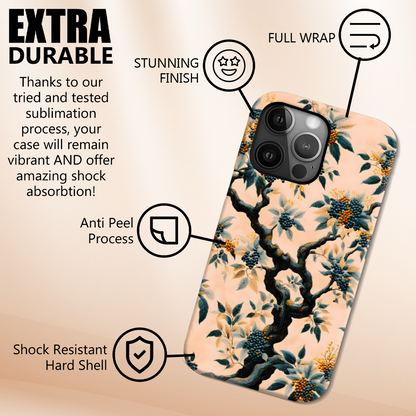 Elderberry EB1, Slim Phone Case, Full Wrap Technology, Crafted From Premium Polycarbonate, Unique Image...