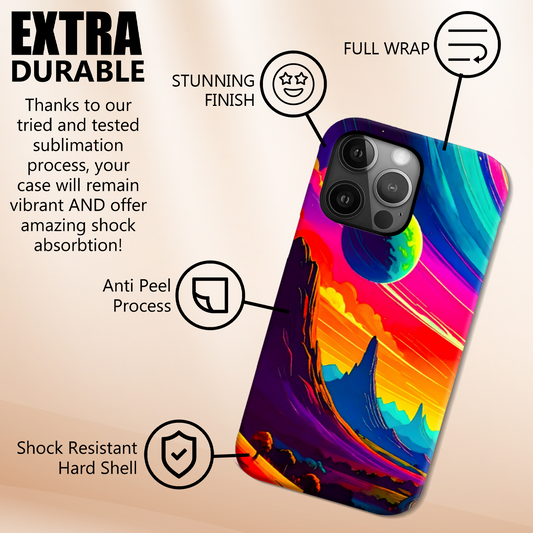 LunaScape LS1, Slim Phone Case, Full Wrap Technology, Crafted From Premium Polycarbonate, Unique Image...