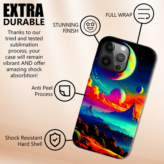 LunaScape LS2, Slim Phone Case, Full Wrap Technology, Crafted From Premium Polycarbonate, Unique Image...