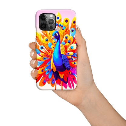 Peacock 1, Slim Phone Case, Full Wrap Technology, Crafted From Premium Polycarbonate, Unique Image...