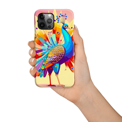 Peacock 2, Slim Phone Case, Full Wrap Technology, Crafted From Premium Polycarbonate, Unique Image...