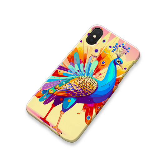 Peacock 2, Slim Phone Case, Full Wrap Technology, Crafted From Premium Polycarbonate, Unique Image...