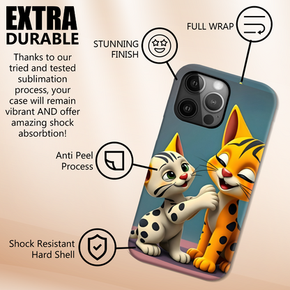 Cat 1, Slim Phone Case, Full Wrap Technology, Crafted From Premium Polycarbonate, Unique Image...