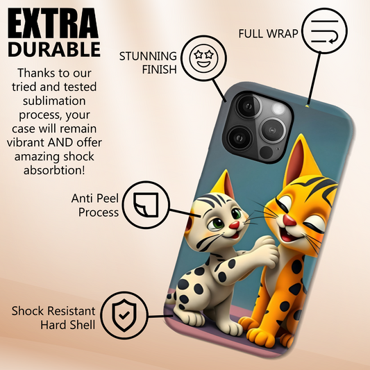 Cat 1, Slim Phone Case, Full Wrap Technology, Crafted From Premium Polycarbonate, Unique Image...