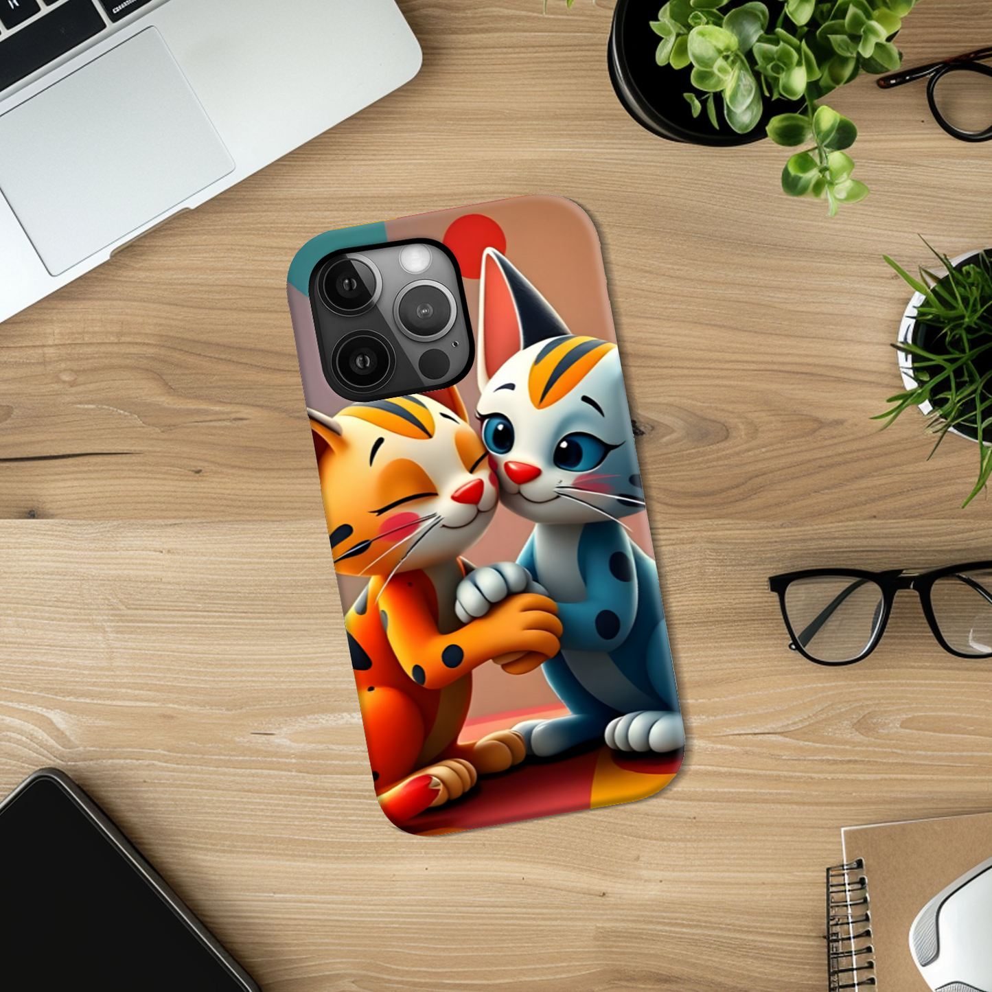 Cat 2, Slim Phone Case, Full Wrap Technology, Crafted From Premium Polycarbonate, Unique Image...