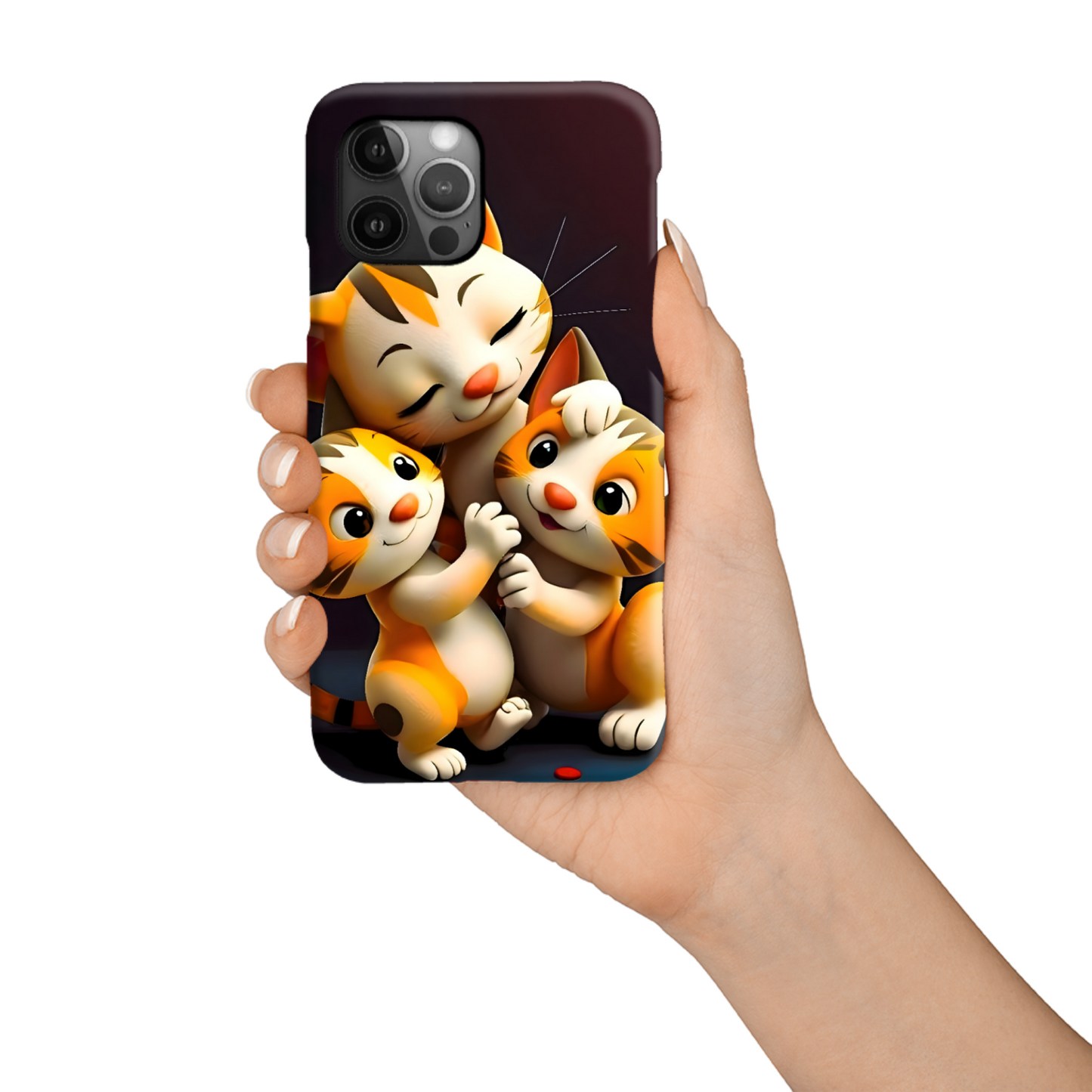Cats 3, Slim Phone Case, Full Wrap Technology, Crafted From Premium Polycarbonate, Unique Image...