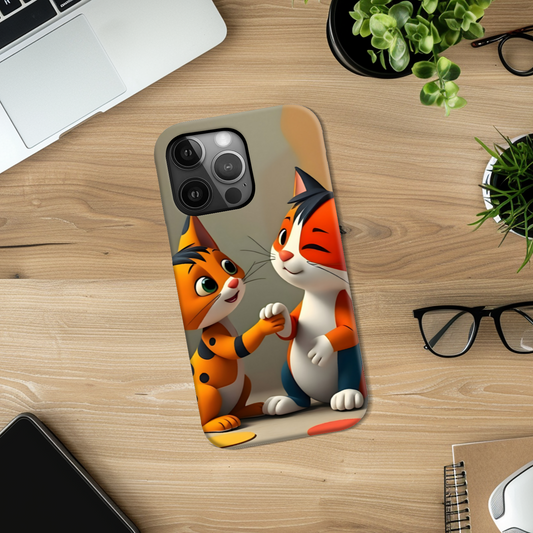 Cats 4, Slim Phone Case, Full Wrap Technology, Crafted From Premium Polycarbonate, Unique Image...