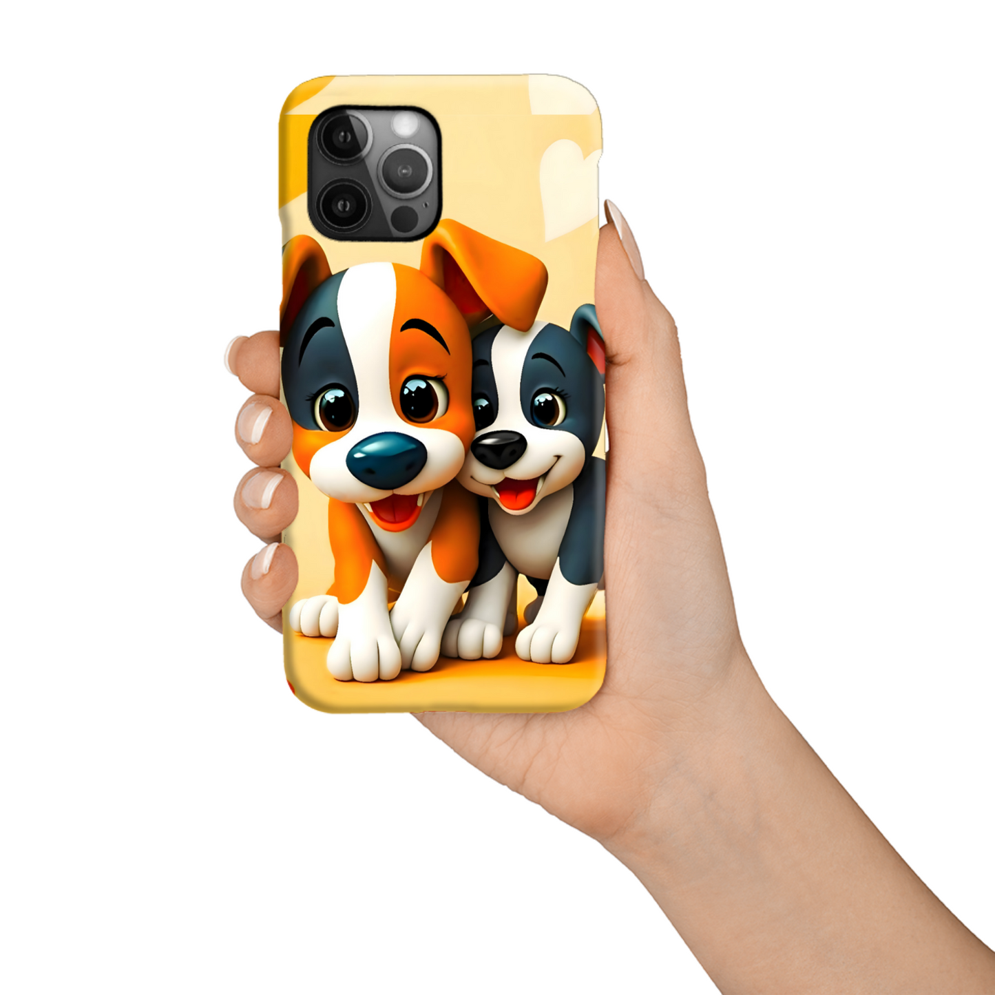 Puppies 1, Slim Phone Case, Full Wrap Technology, Crafted From Premium Polycarbonate, Unique Image...