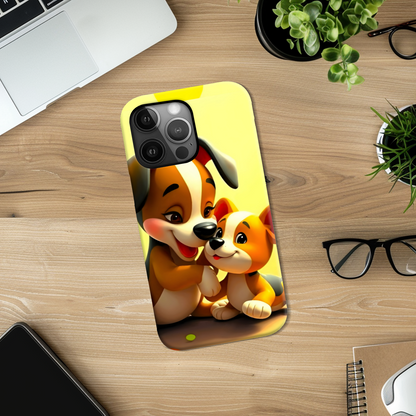 Puppies 3, Slim Phone Case, Full Wrap Technology, Crafted From Premium Polycarbonate, Unique Image...