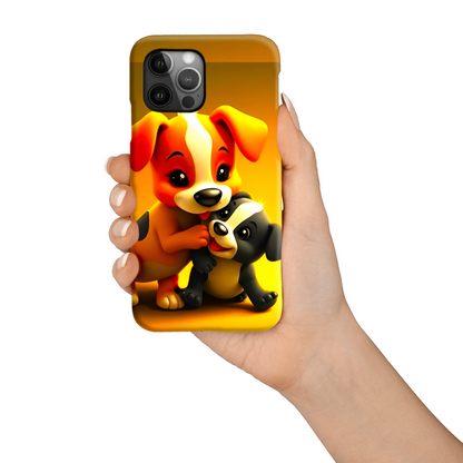 Puppies 4, Slim Phone Case, Full Wrap Technology, Crafted From Premium Polycarbonate, Unique Image...