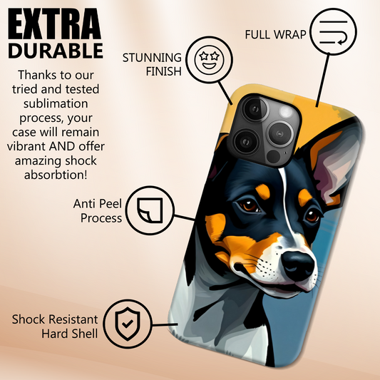 Puppies 5, Slim Phone Case, Full Wrap Technology, Crafted From Premium Polycarbonate, Unique Image...