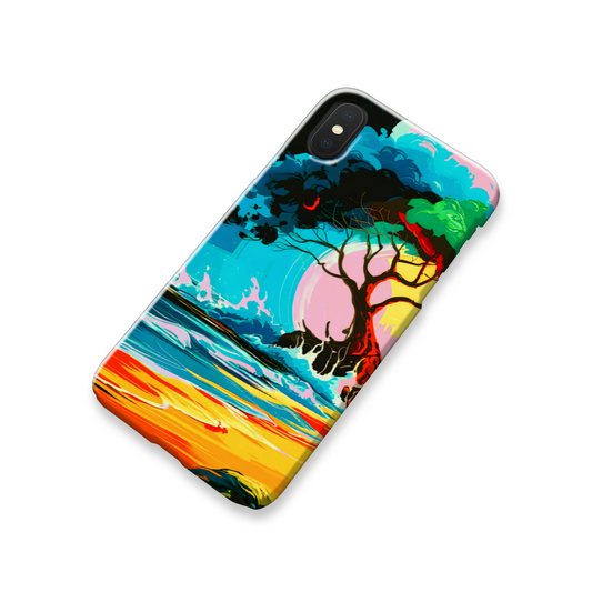 Tropical Beach 2, Slim Phone Case, Full Wrap Technology, Crafted From Premium Polycarbonate, Unique Image...
