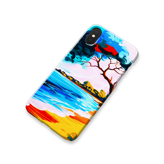 Tropical Beach 3, Slim Phone Case, Full Wrap Technology, Crafted From Premium Polycarbonate, Unique Image...