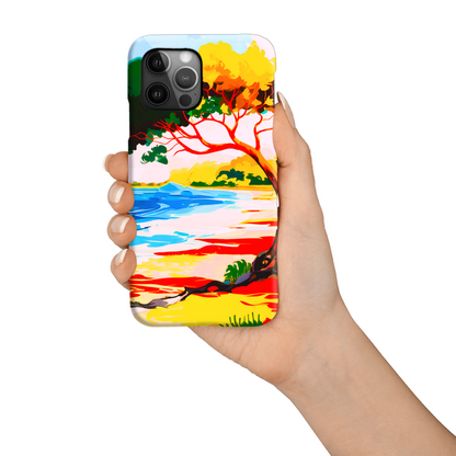 Tropical Beach 4, Slim Phone Case, Full Wrap Technology, Crafted From Premium Polycarbonate, Unique Image...