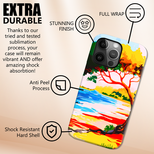 Tropical Beach 4, Slim Phone Case, Full Wrap Technology, Crafted From Premium Polycarbonate, Unique Image...