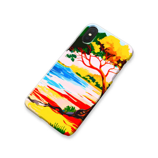 Tropical Beach 4, Slim Phone Case, Full Wrap Technology, Crafted From Premium Polycarbonate, Unique Image...