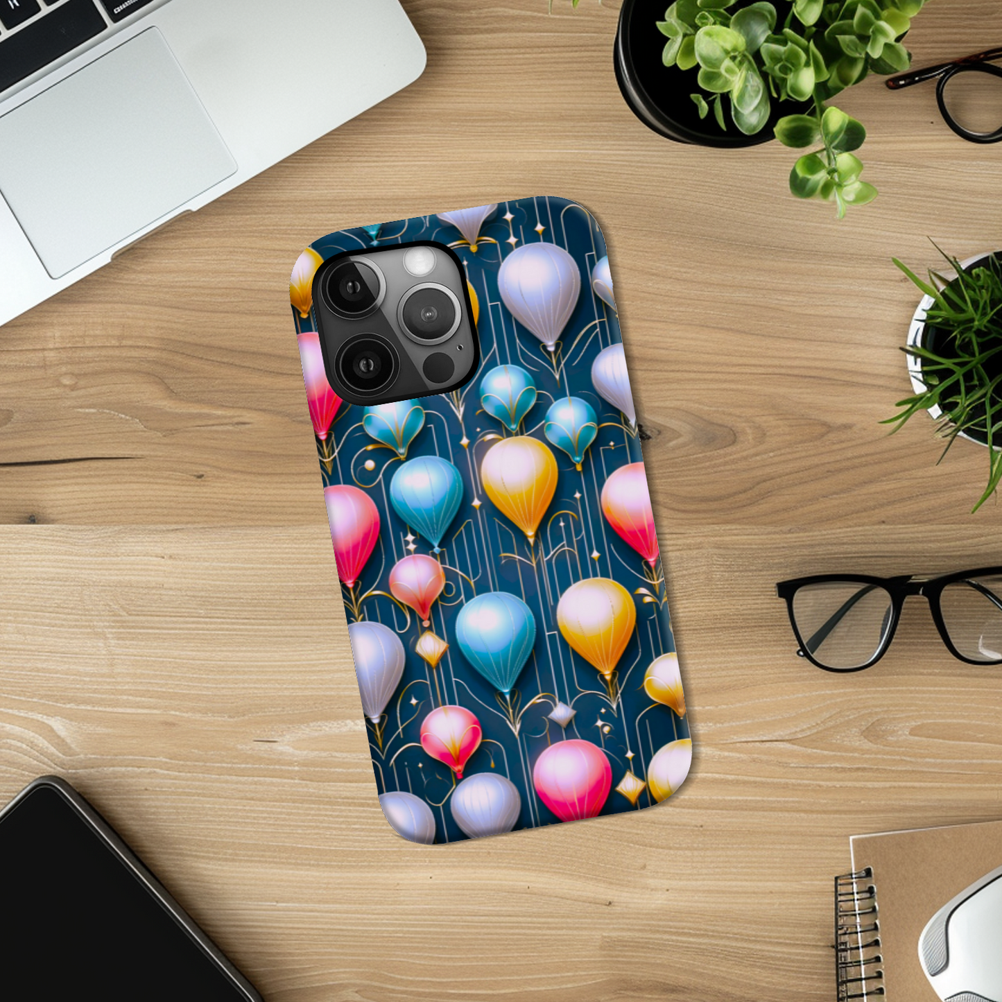 Balloons 2, Slim Phone Case, Full Wrap Technology, Crafted From Premium Polycarbonate, Unique Image...