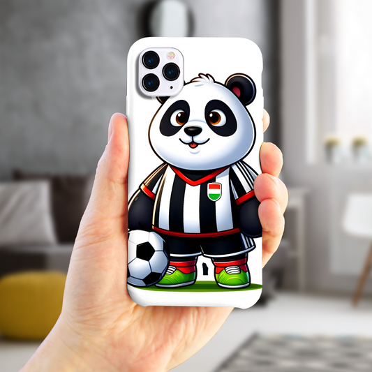 Footballing Panda 1, Slim Phone Case, Full Wrap Technology, Crafted From Premium Polycarbonate, Unique Image...