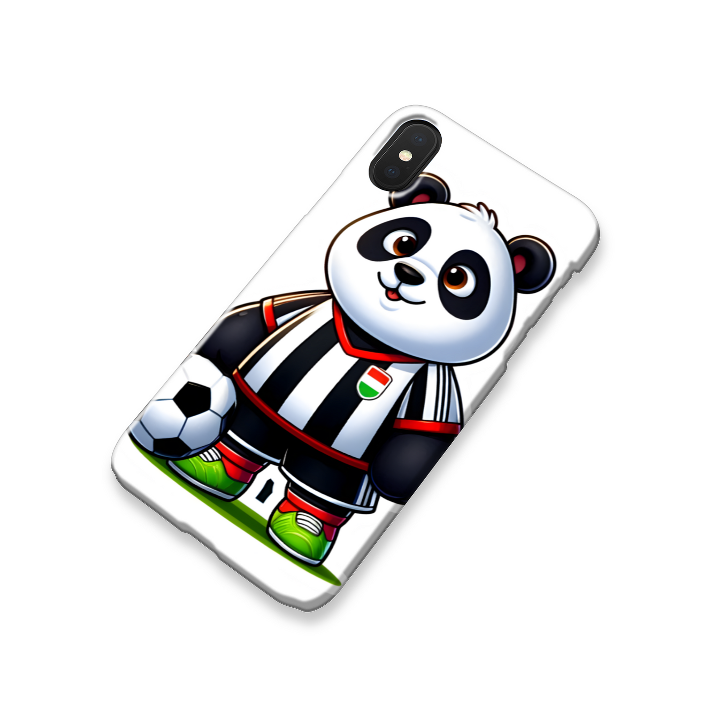 Footballing Panda 1, Slim Phone Case, Full Wrap Technology, Crafted From Premium Polycarbonate, Unique Image...