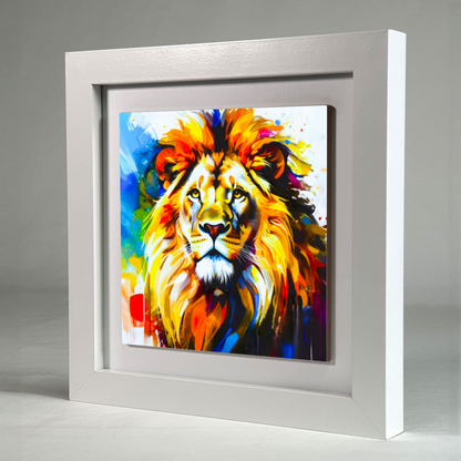 Lion Portrait 4, Ceramic Art Print, Unique Image, Highly Detailed, Vibrant Colours, Depth Of Field, Great Gift Idea...