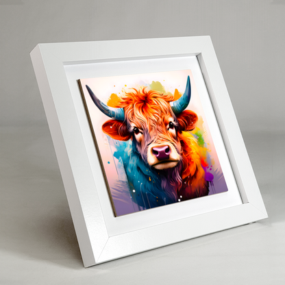 Highland Cattle 2, Ceramic Art Print, Unique Image, Highly Detailed, Vibrant Colours, Great Gift Idea, An Enduring Gift...