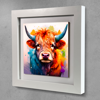 Highland Cattle 2, Ceramic Art Print, Unique Image, Highly Detailed, Vibrant Colours, Great Gift Idea, An Enduring Gift...