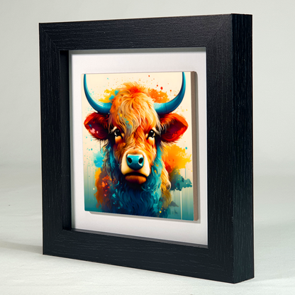 Highland Cattle 4, Ceramic Art Prints, Unique Image, Highly Detailed, Vibrant Colours, Gift Idea, An Enduring Gift...