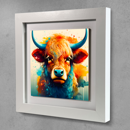 Highland Cattle 4, Ceramic Art Prints, Unique Image, Highly Detailed, Vibrant Colours, Gift Idea, An Enduring Gift...