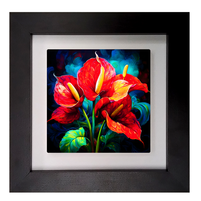Anthurium 6, Ceramic Art Print, Unique Image, Highly Detailed, Vibrant Colours, Gift Idea, An Enduring Gift...