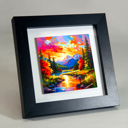 Abstract Landscape 1, Ceramic Art Print, Unique Image, Highly Detailed, Vibrant Colours, Gift Idea, an enduring gift...