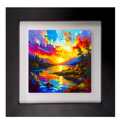 Abstract Landscape 3, Ceramic Art Print, Unique Image, Highly Detailed, Vibrant Colours, an enduring gift...