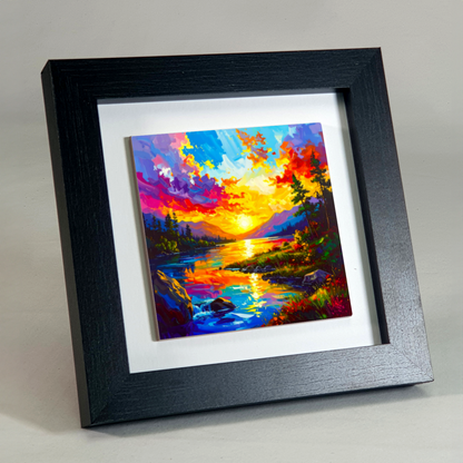 Abstract Landscape 3, Ceramic Art Print, Unique Image, Highly Detailed, Vibrant Colours, an enduring gift...